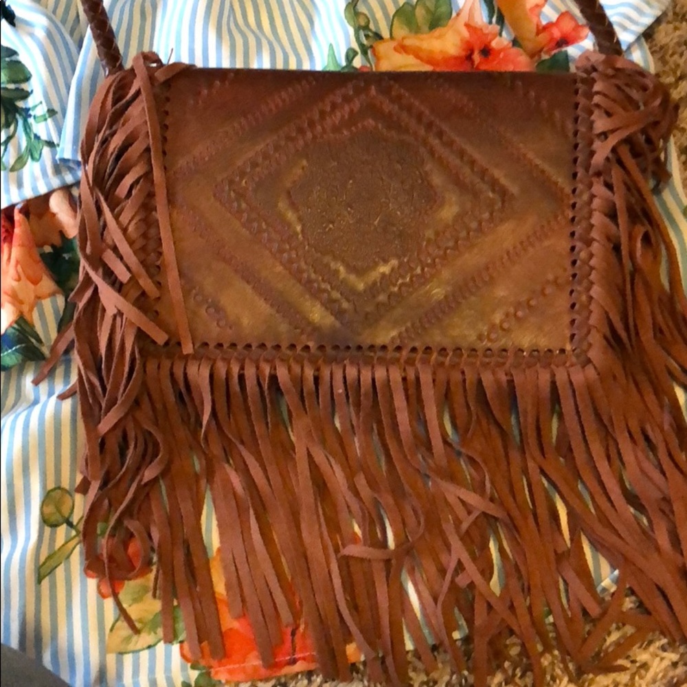 BCBG generation fringe purse